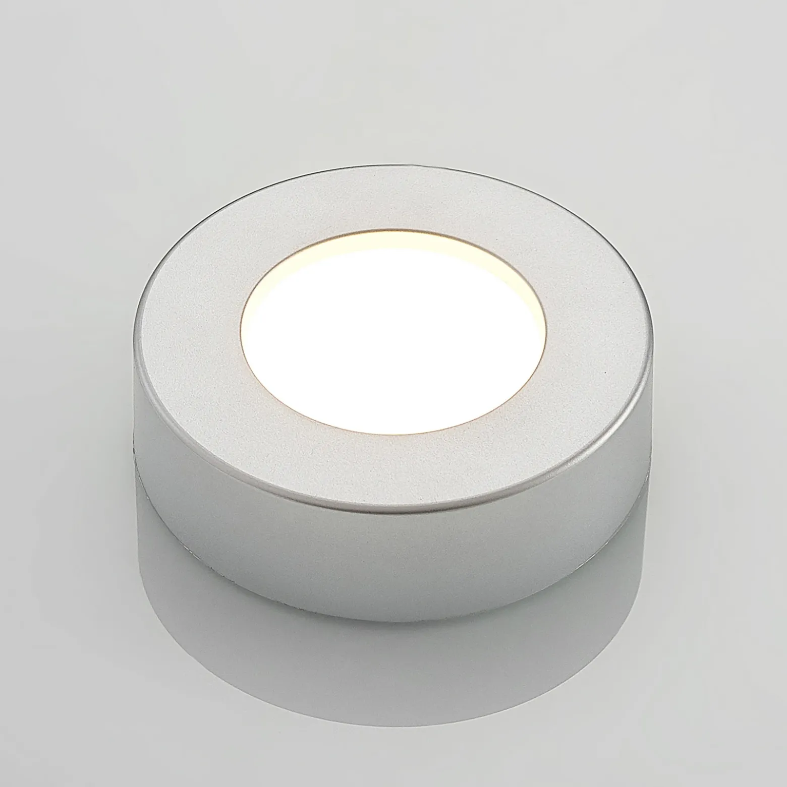 Prios Plafón LED Edwina, plata, 12 cm, set de 3