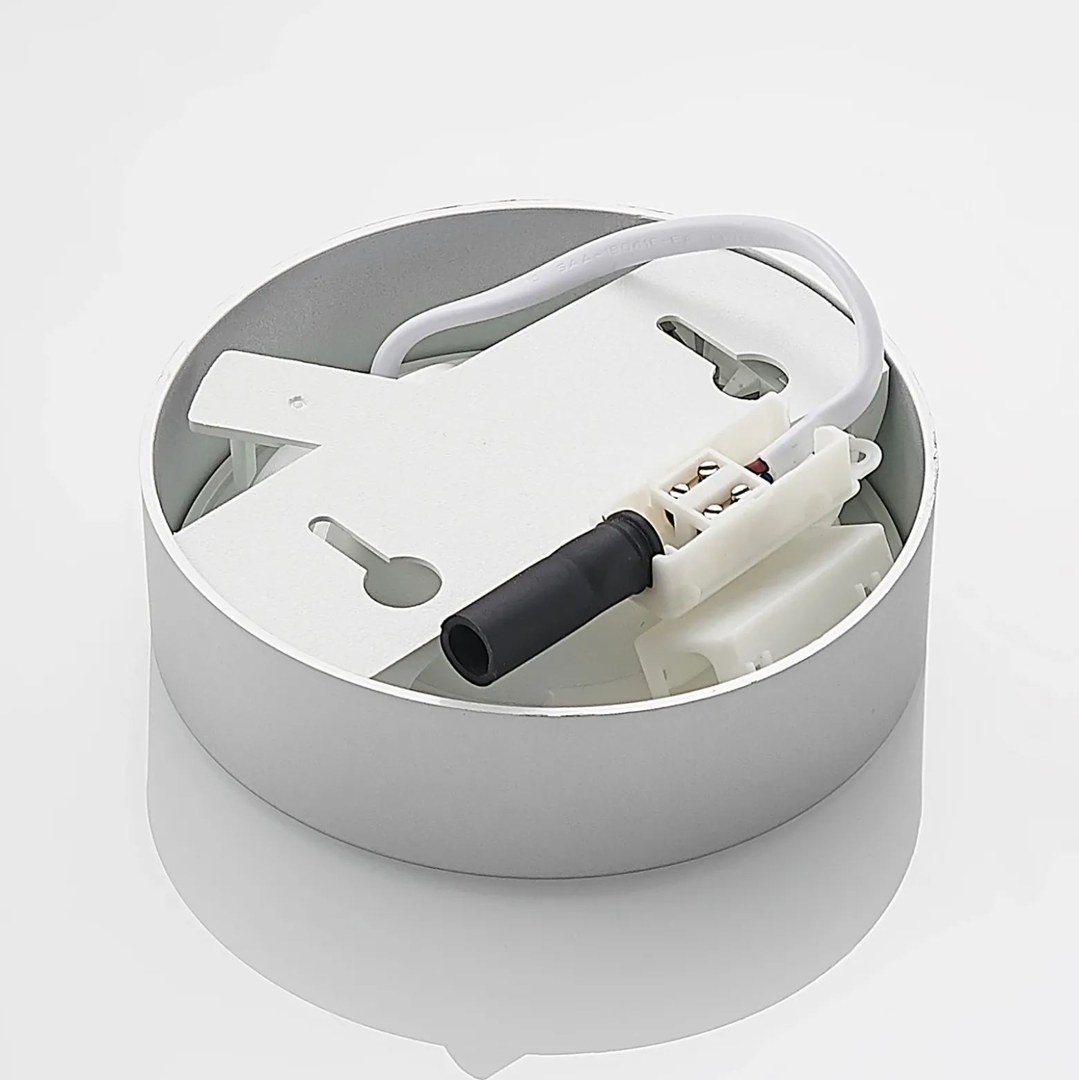 Prios Plafón LED Edwina, plata, 12 cm, set de 3