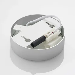 Prios Plafón LED Edwina, plata, 12 cm, lote de 2