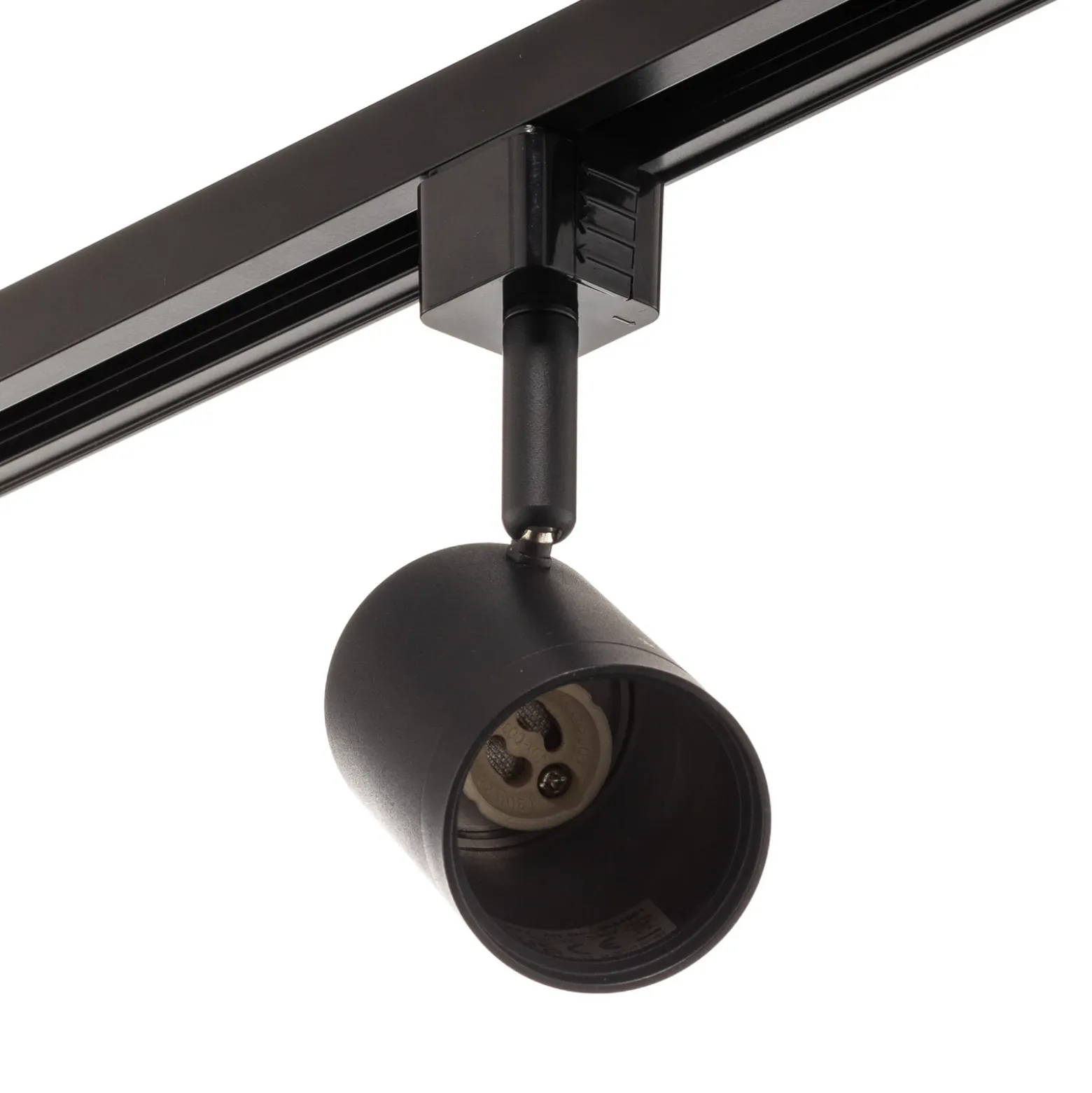 Prios Sistema de riel monofásico Jorell, negro, 5 luces, GU10