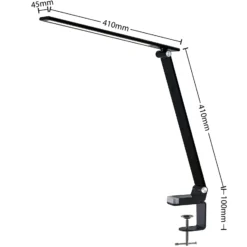 Prios Tamarin lámpara de mesa LED, atenuable negro