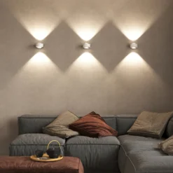 Puk Maxx Wall, LED, lentes transparentes, blanco mate