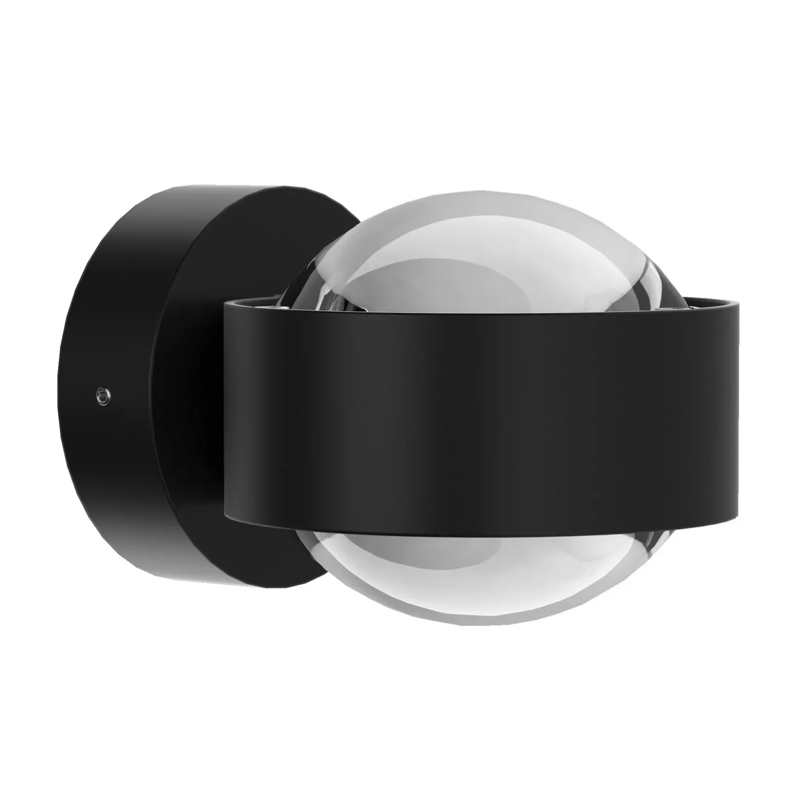 Puk Mini Wall, G9, lentes transparentes, negro mate