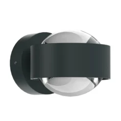 Puk Mini Wall, G9, lentes transparentes, antracita mate