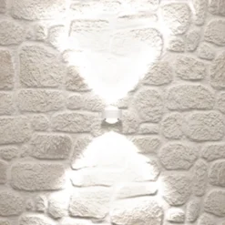 Puk Mini Wall, G9, lentes transparentes, blanco mate