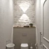 Puk Mini Wall LED 2x8W lentes transparente, blanco mate