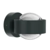 Puk Mini Wall LED 2x8W lentes transparente, antracita mate