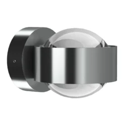 Puk Mini Wall LED 2x8W Lentes transparentes, cromo mate