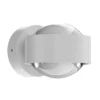 Puk Mini Wall LED 2x8W lentes transparente, blanco mate
