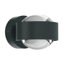 Puk Mini Wall LED 2x8W lentes transparente, antracita mate
