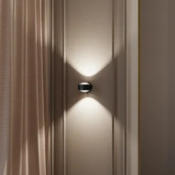 Puk! 120 Wall foco LED lentes claras negro mate