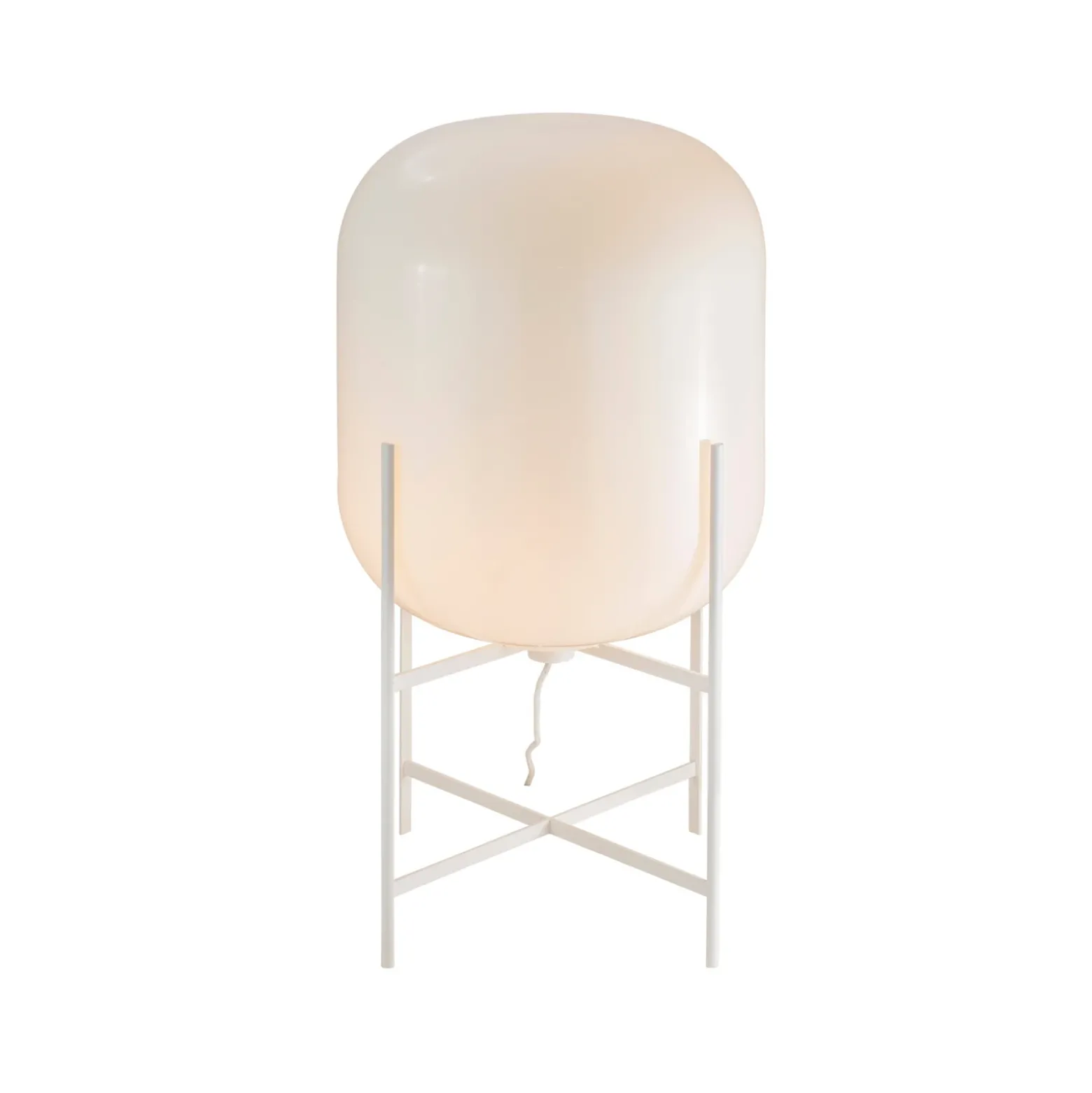 pulpo lámpara de pie Oda Medium, blanco/blanco, altura 85 cm