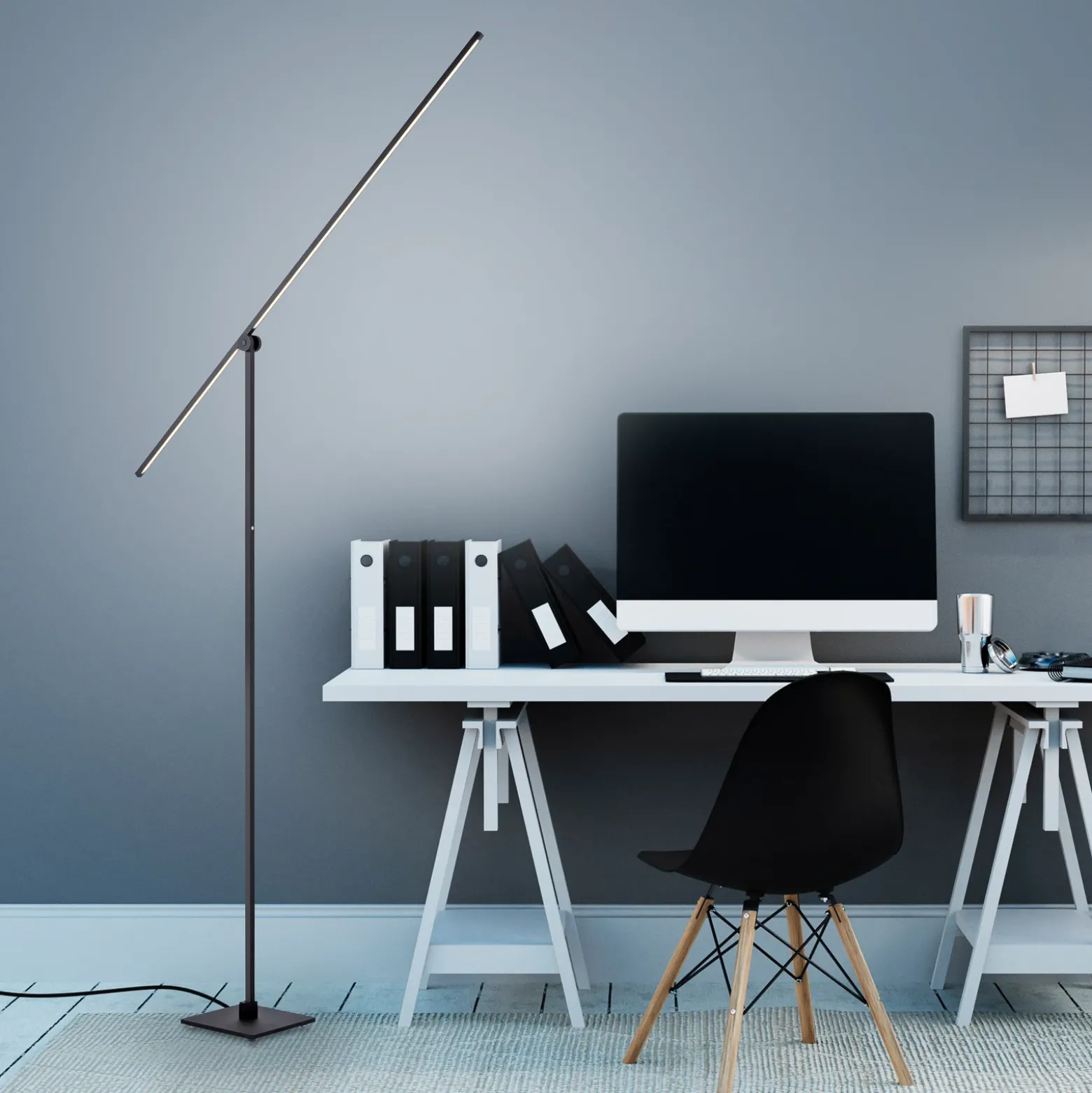 PURE Grafo lámpara de pie LED con atenuador táctil