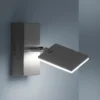 PURE Mira aplique LED control remoto, CCT aluminio