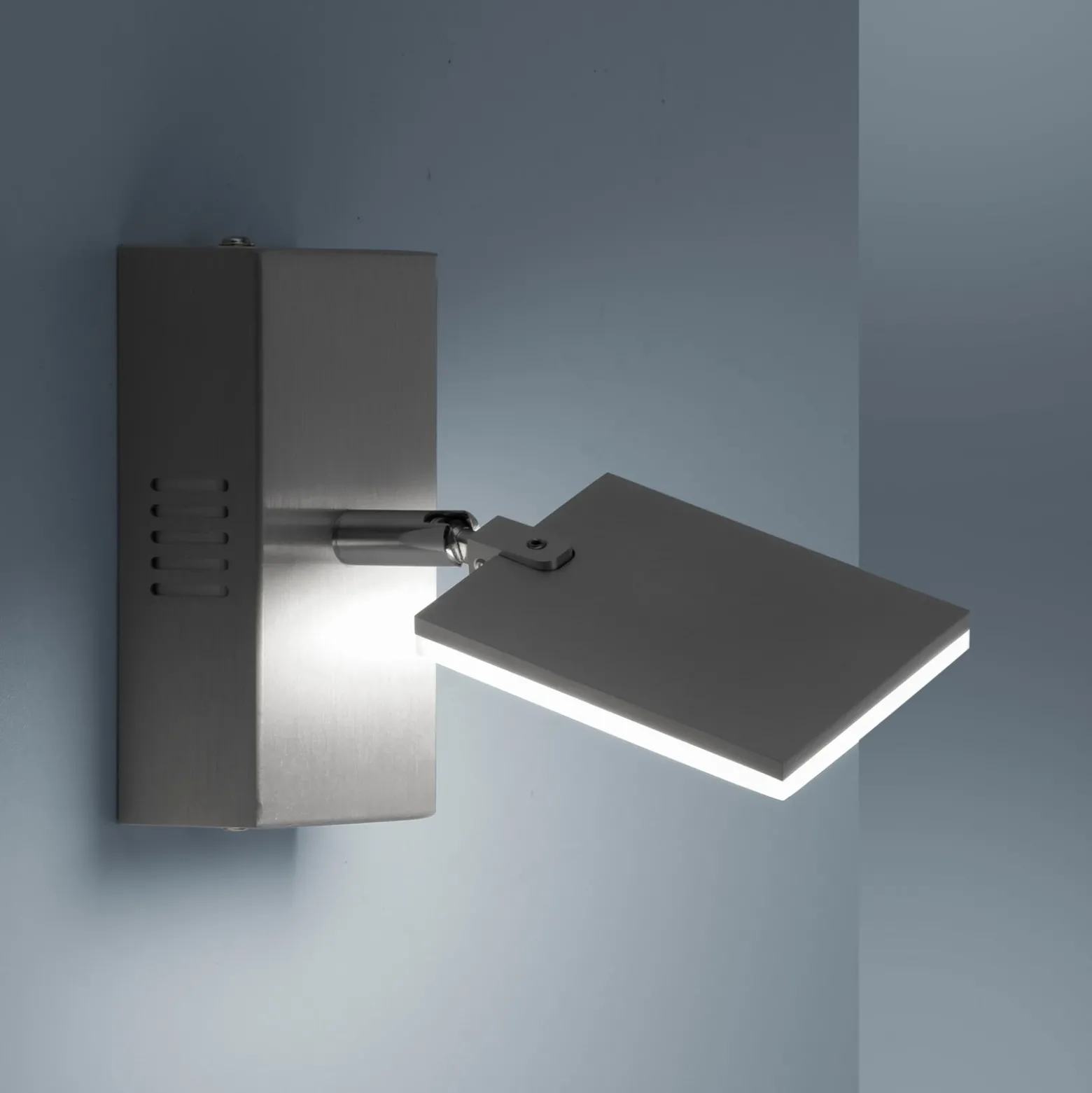 PURE Mira aplique LED control remoto, CCT aluminio