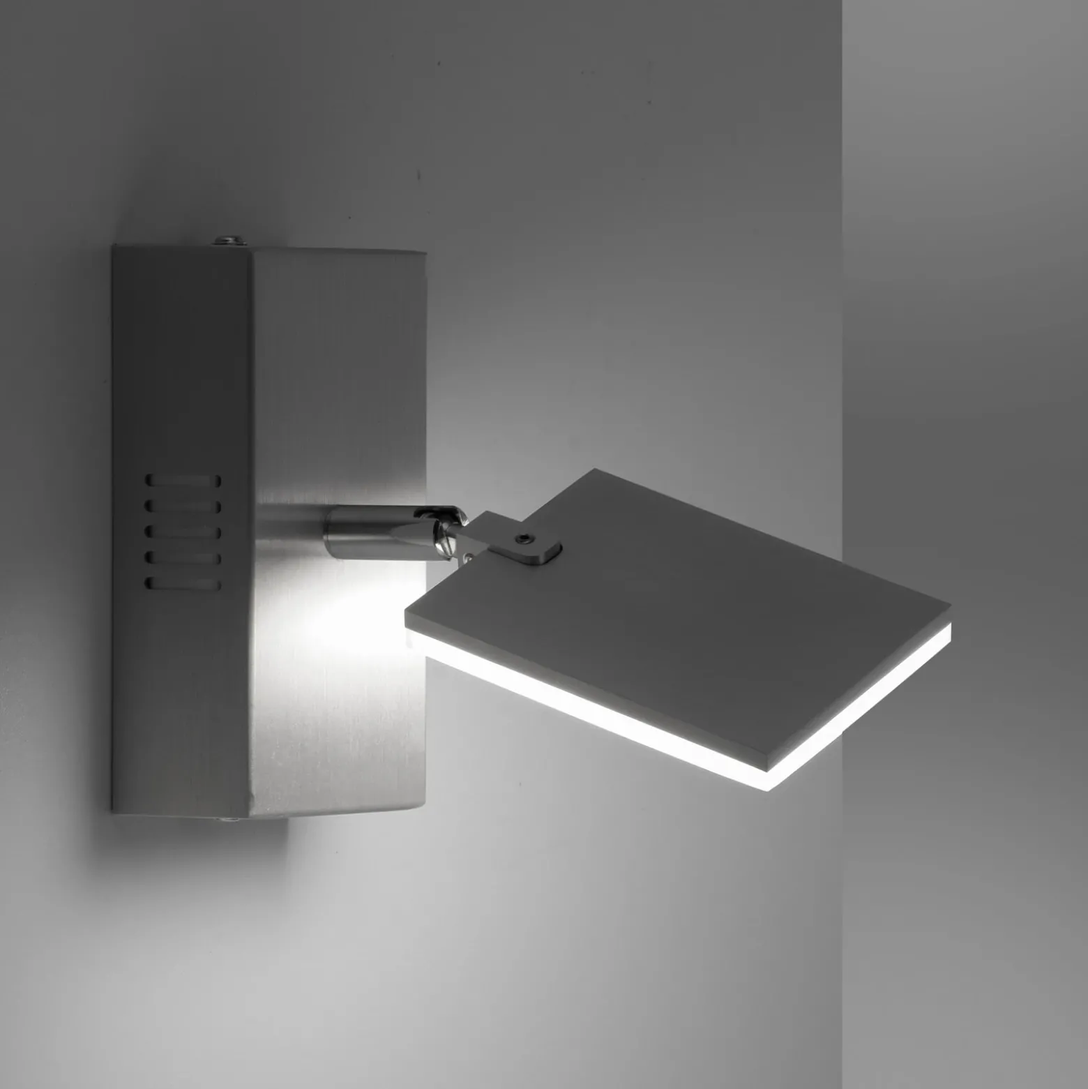 PURE Mira aplique LED control remoto, CCT aluminio