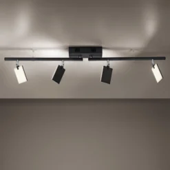 PURE Mira plafón 4 luces control remoto CCT negro