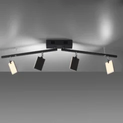 PURE Mira plafón 4 luces control remoto CCT negro
