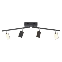 PURE Mira plafón 4 luces control remoto CCT negro