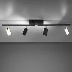 PURE Mira plafón 4 luces control remoto CCT negro