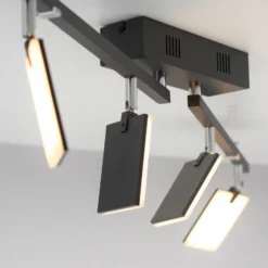 PURE Mira plafón 4 luces control remoto CCT negro