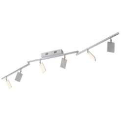 PURE Mira plafón 6 luces mando CCT aluminio