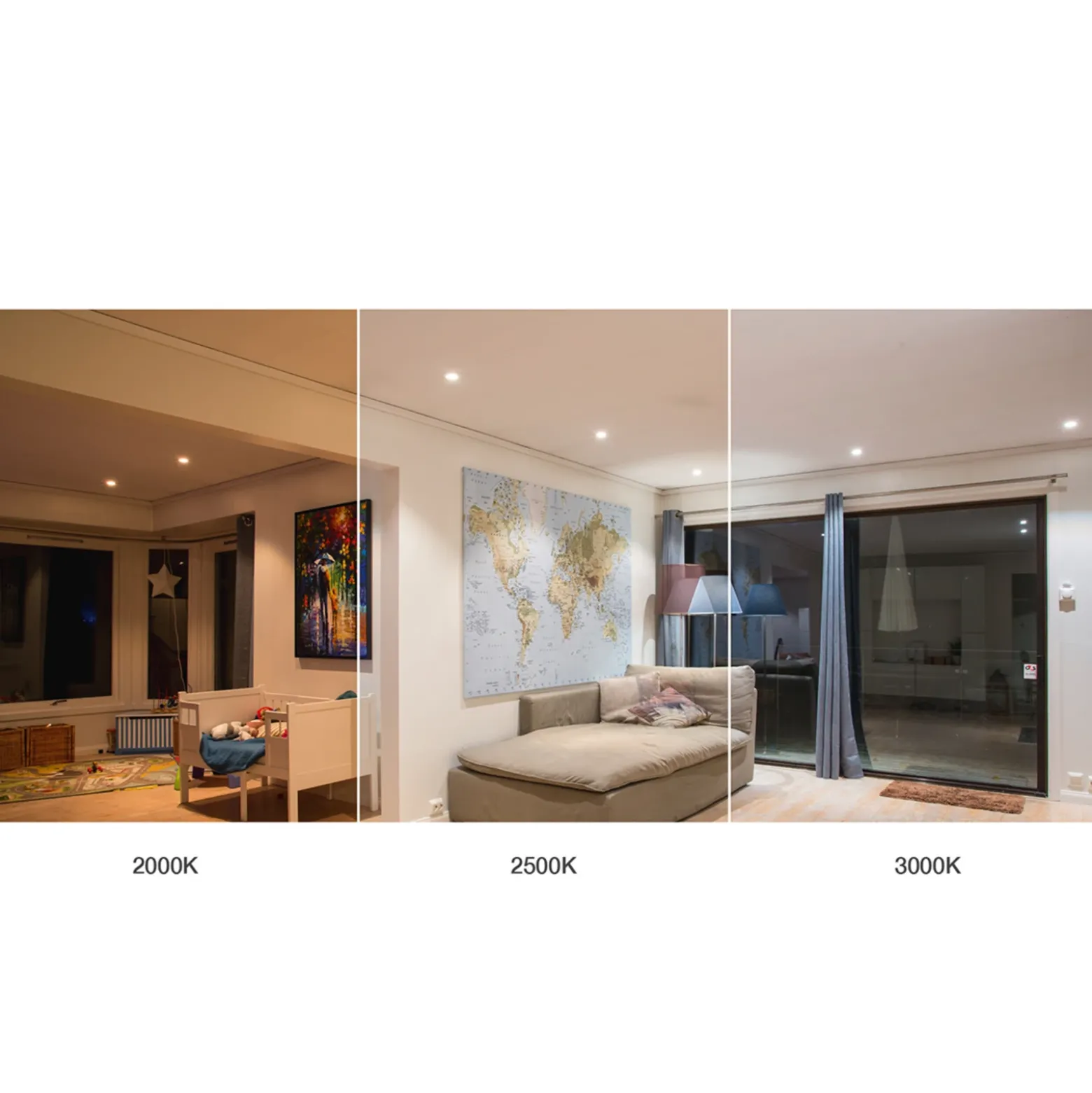 Quick Install Foco Allround 360° blanco Dime