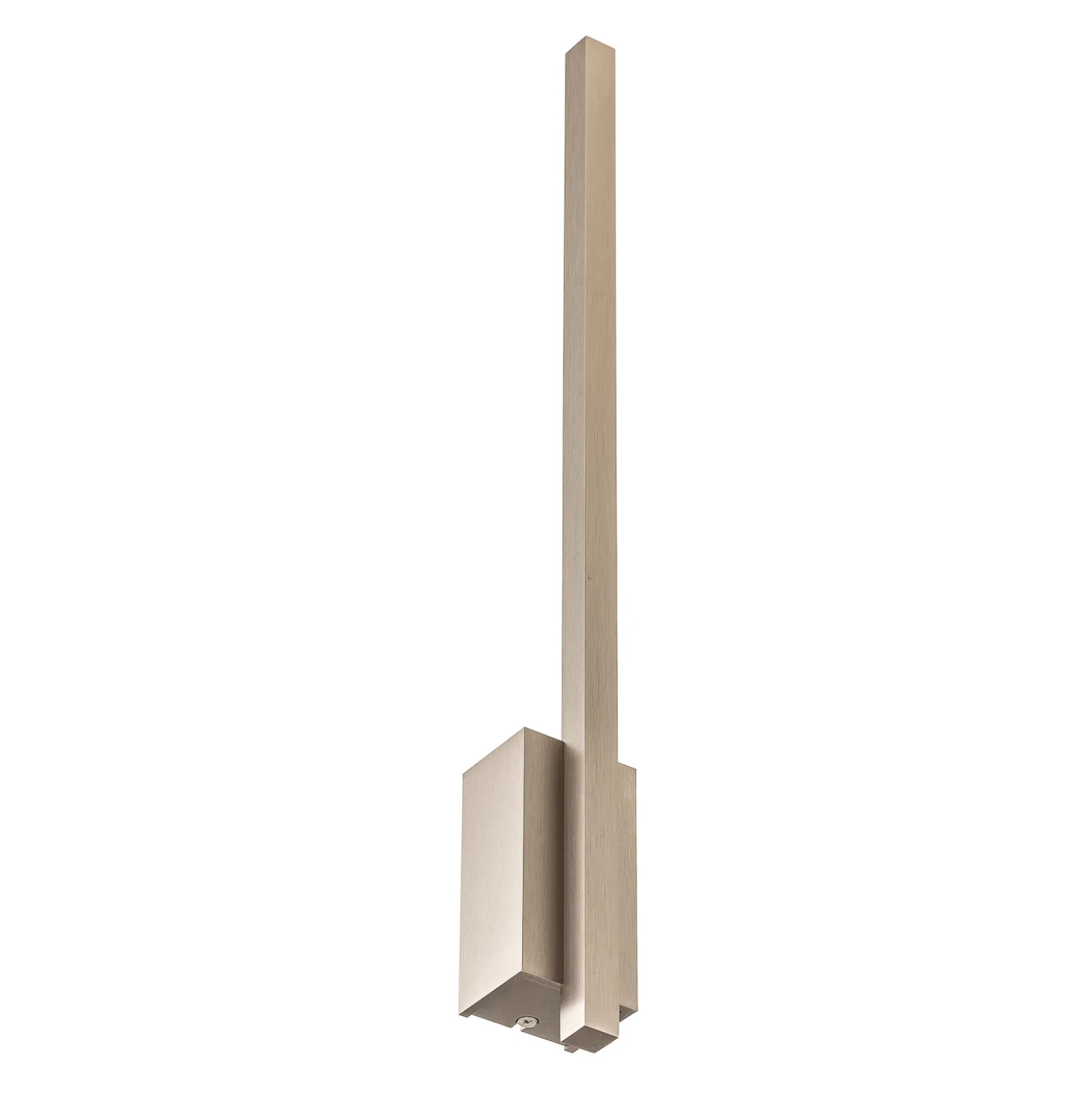 Quitani aplique de pared LED Tolu, vertical, níquel, altura 45 cm