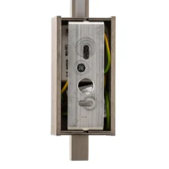 Quitani aplique de pared LED Tolu, vertical, níquel, altura 45 cm