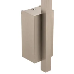 Quitani aplique de pared LED Tolu, vertical, níquel, altura 45 cm