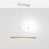 Quitani lámpara colgante LED Hiba, roble natural, longitud 118 cm