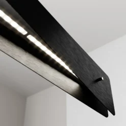 Quitani Lámpara colgante LED Lian, negro/aluminio