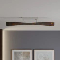 Quitani Lámpara de techo LED Lian, oro oxidado