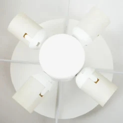 Quitani plafón Gala, Ø 50 cm, chintz, blanco, Ø 50 cm