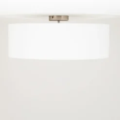 Quitani plafón Gala, Ø 50 cm, chintz, blanco, Ø 50 cm
