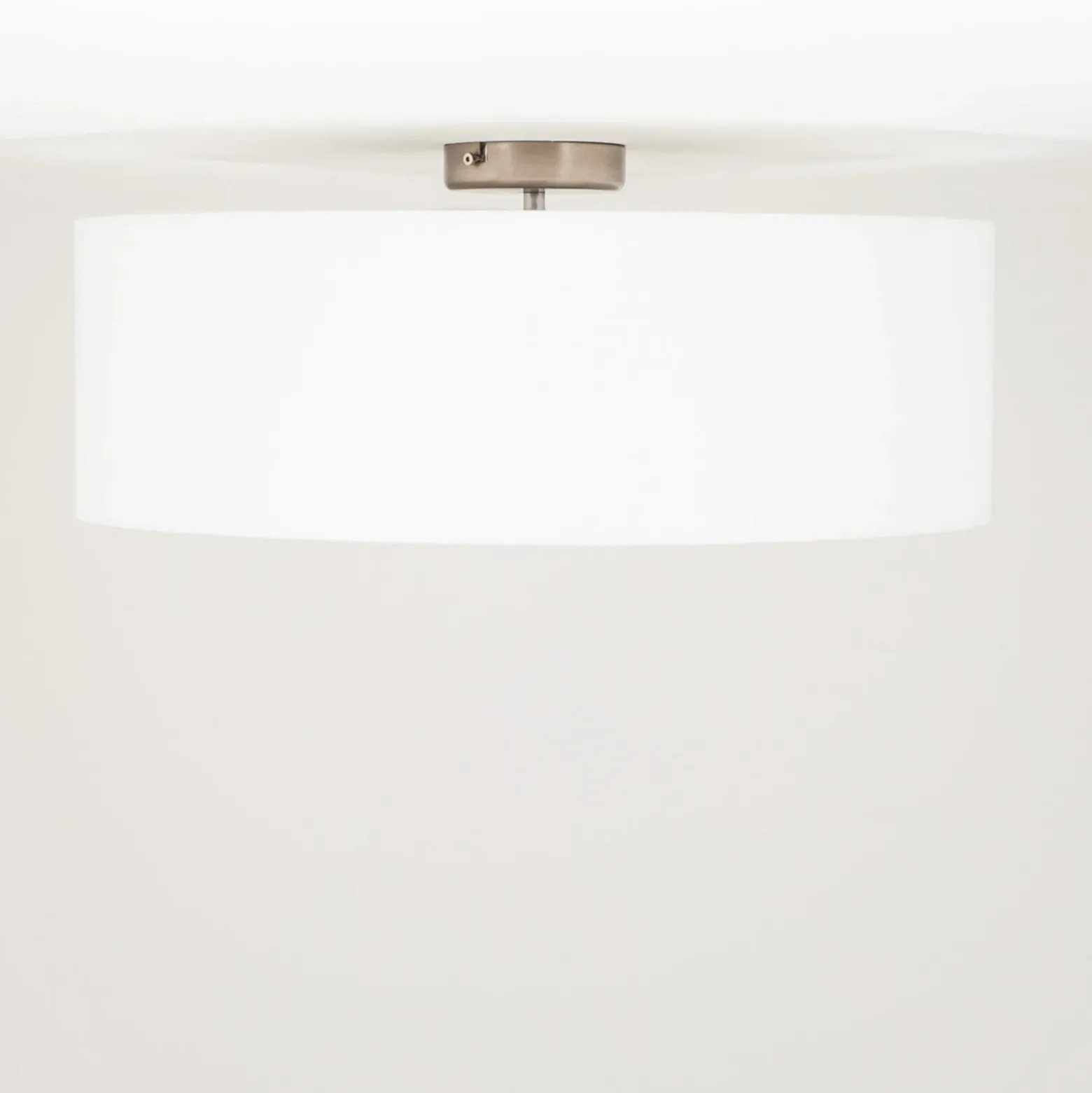 Quitani plafón Gala, Ø 50 cm, chintz, blanco, Ø 50 cm