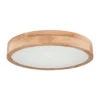 Rainer lámpara LED de techo, Ø 40 cm, efecto madera, metal, CCT