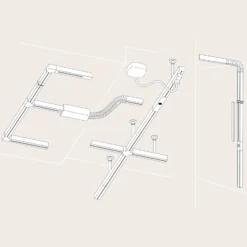 Raíl del sistema URail de Paulmann, 100 cm, negro mate