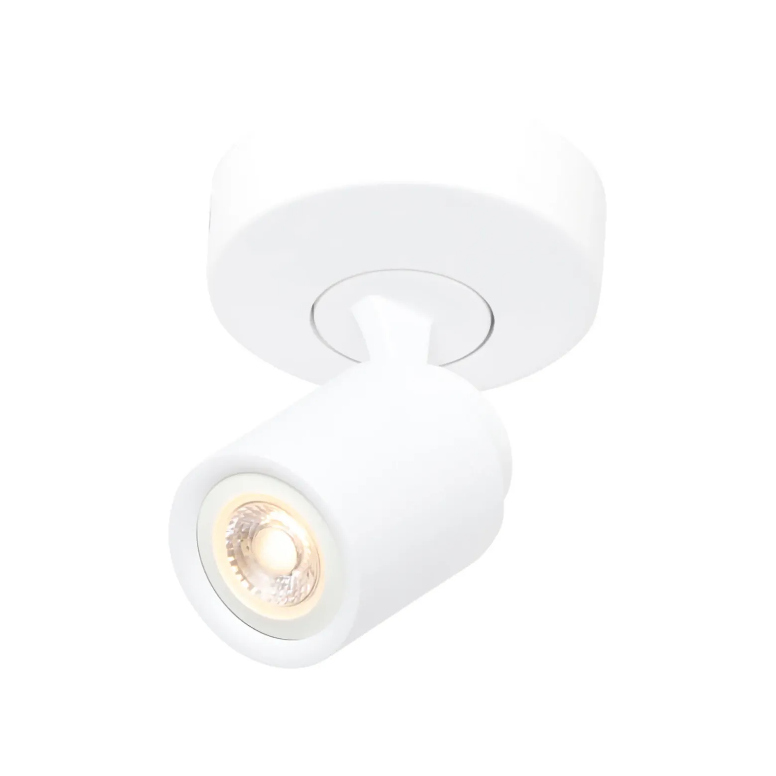 Razza downlight de techo, blanco, Ø 13 cm, metal