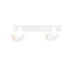 Razza downlight de techo, blanco, longitud 38 cm, 2 luces, metal