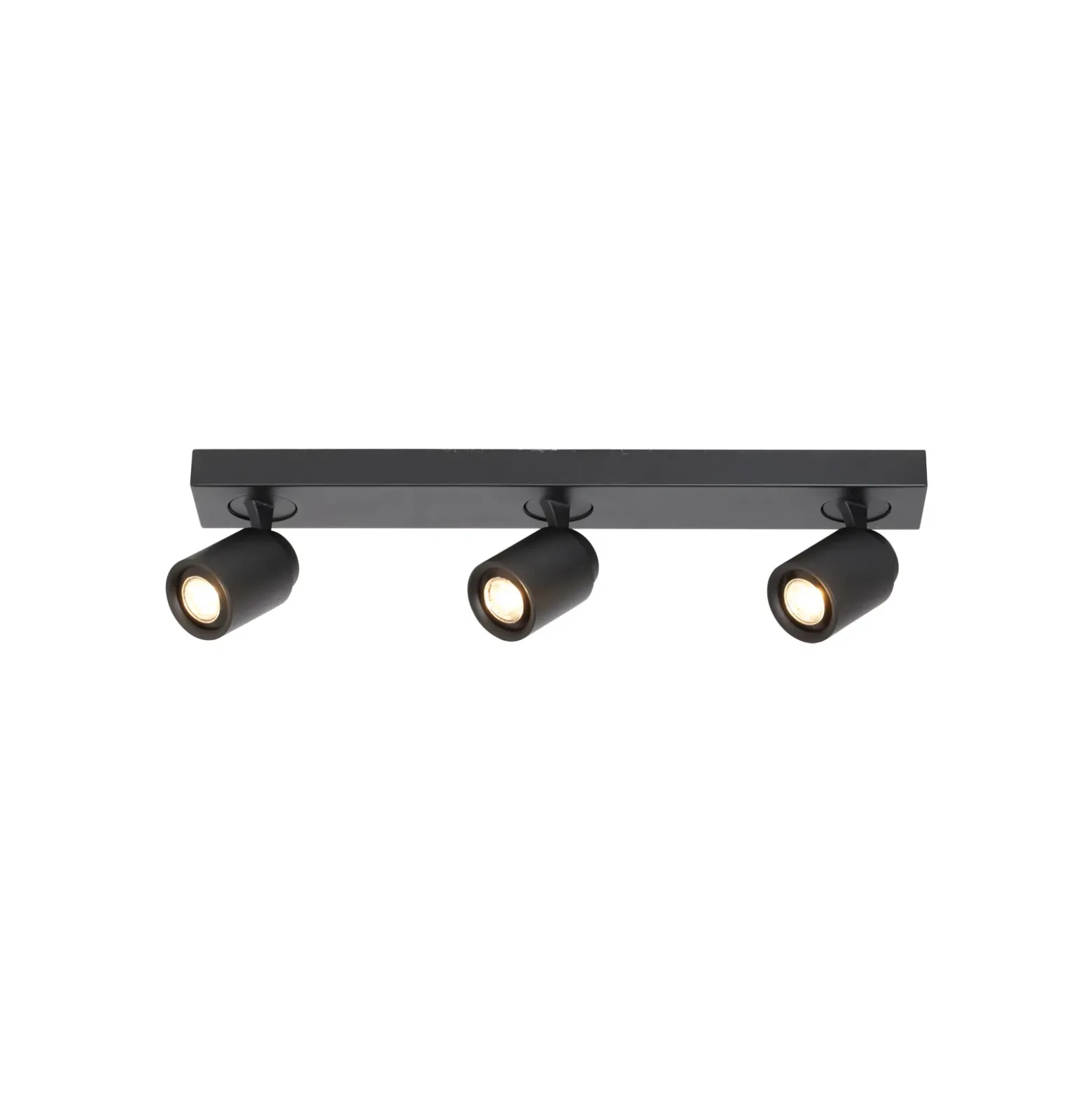 Razza downlight de techo, negro, longitud 61 cm, 3 luces, metal