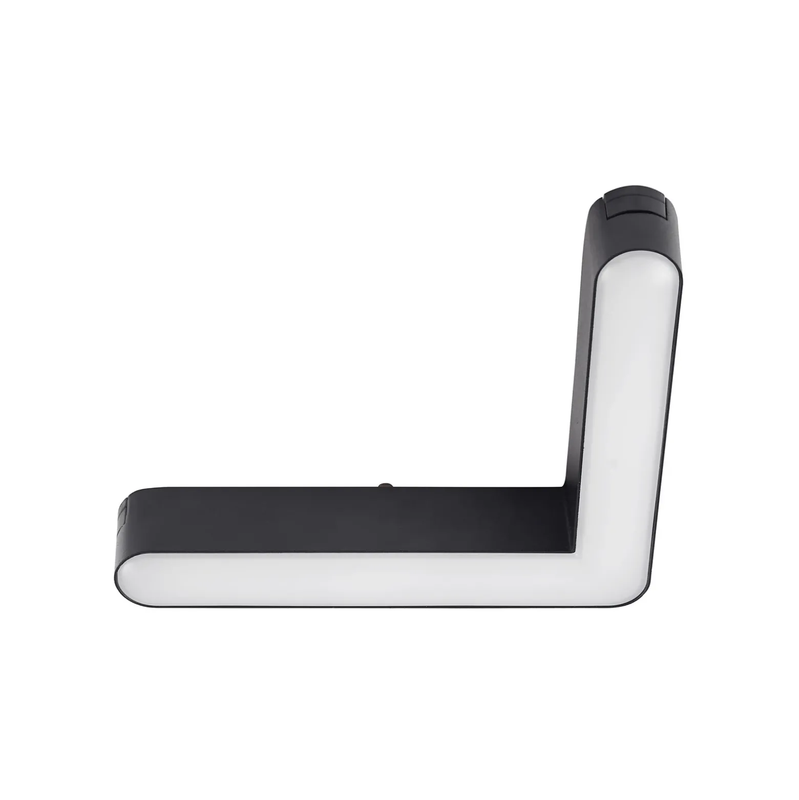 Regleta LED Lindby 48V Lumaro, negra, en forma de L, atenuable