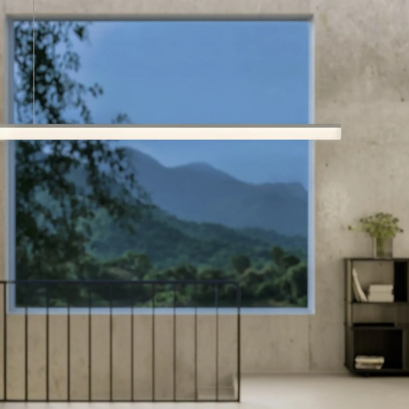 Ribag Aroa Colgante LED Dali dim 4.000K aluminio 120cm