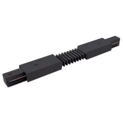 Riel conector flexible, riel monofásico, negro