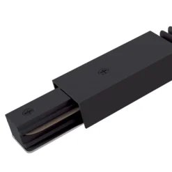 Riel conector flexible, riel monofásico, negro