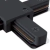 Riel conector X, riel monofásico, negro
