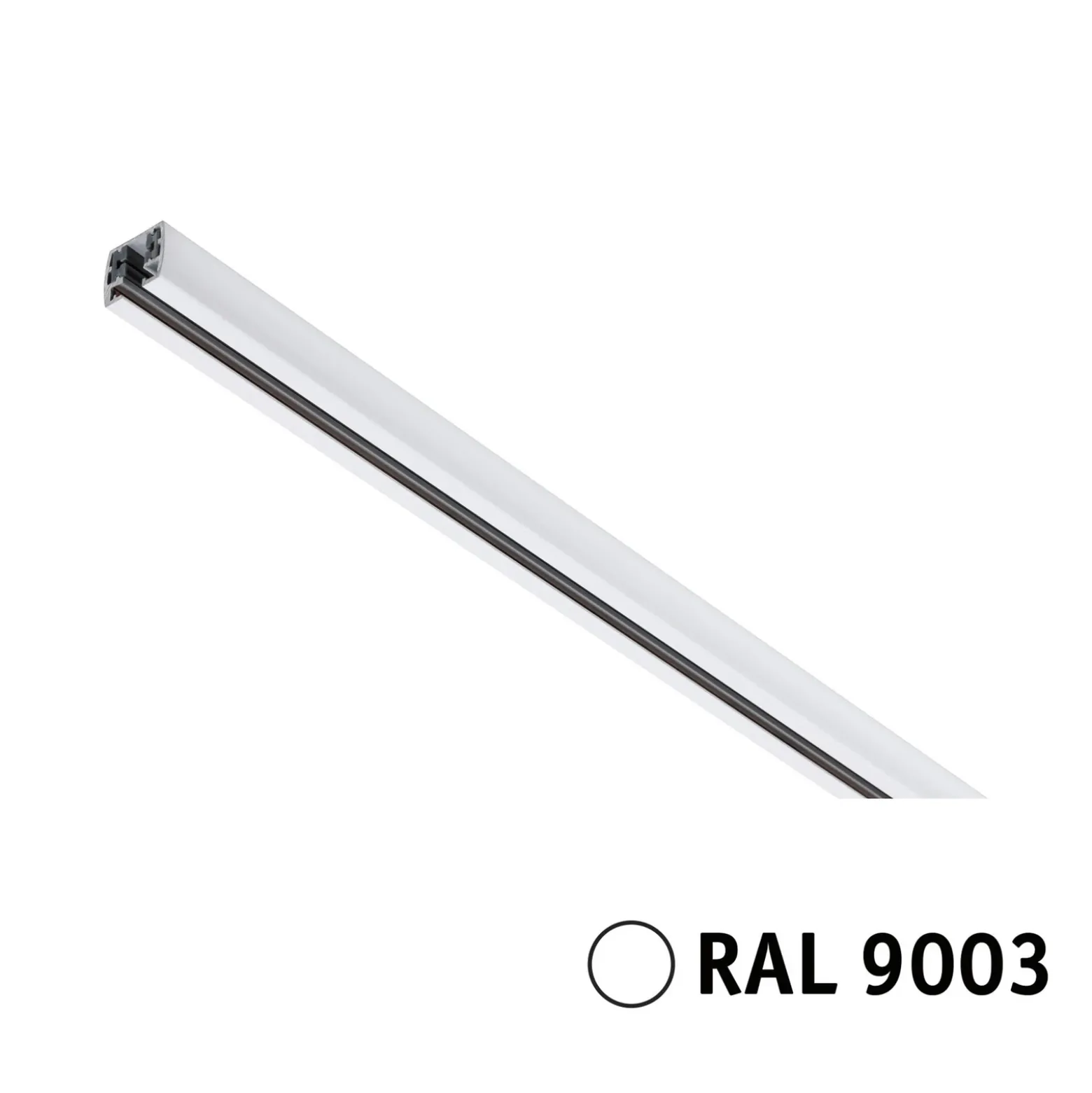 Riel eléctrico Paulmann URail, blanco señal, longitud 1 m, aluminio