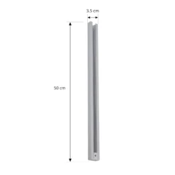 Riel Lindby Linaro, 50 cm, blanco, sistema de riel monofásico