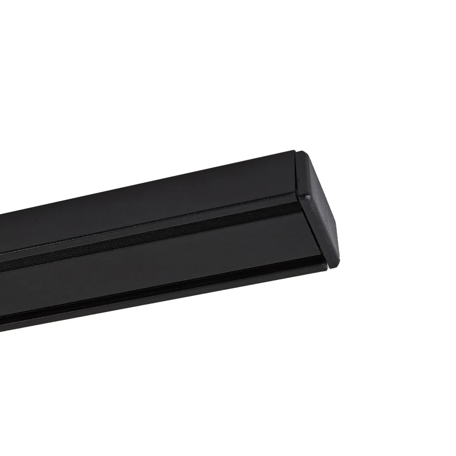 Riel Lindby Linaro, 50 cm, negro, sistema de riel monofásico