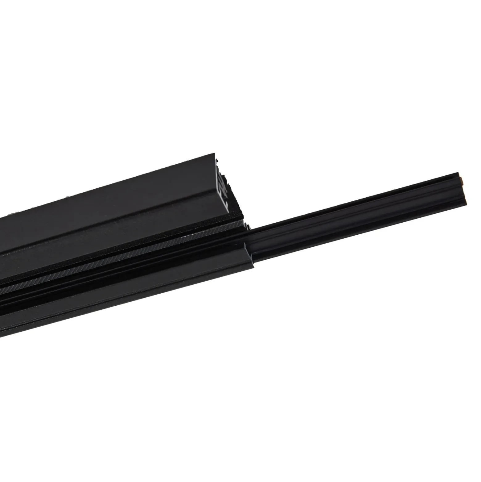 Riel Lindby Linaro, 50 cm, negro, sistema de riel monofásico
